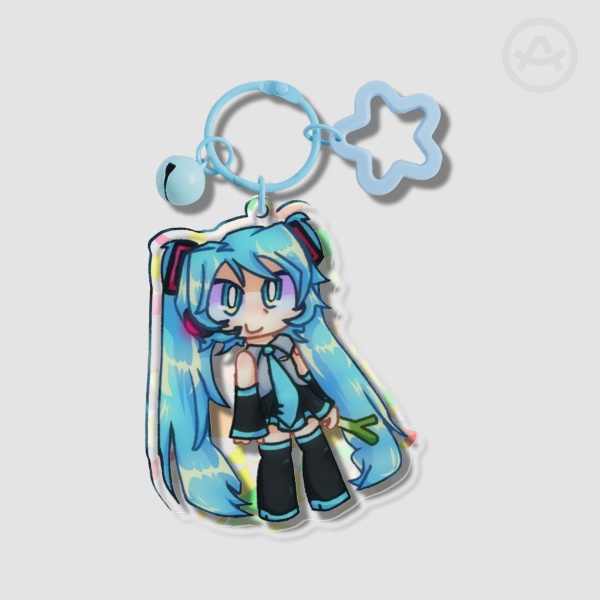 Hatsune Miku acrylic keychain set