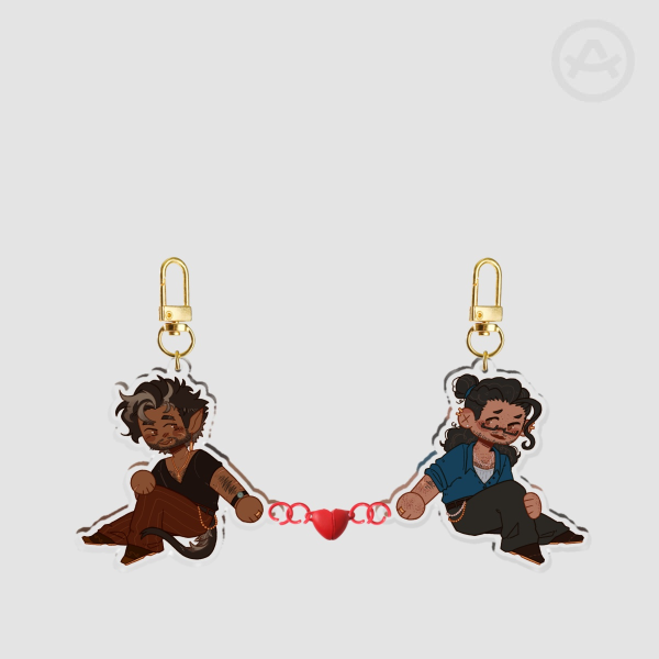 Westeo Magnetic Heart Keychains