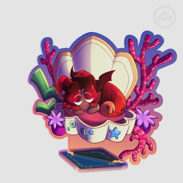 Lava Siren Cookie || Colored Edge Acrylic Standees