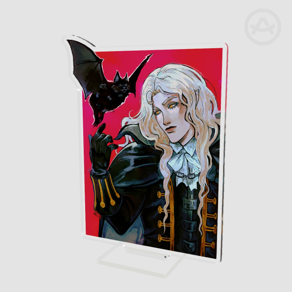Alucard with a bat companion clear acrylic standee 
