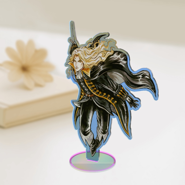 Alucard Castlevania rainbow acrylic standee