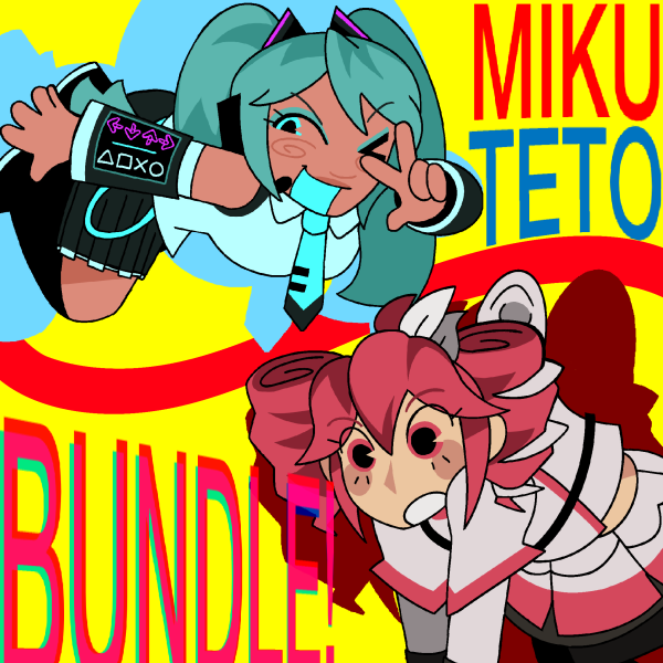 Miku Teto Keychain Bundle