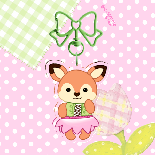 Sylvanian Families Fairy Deer Clear Acrylic Keychain