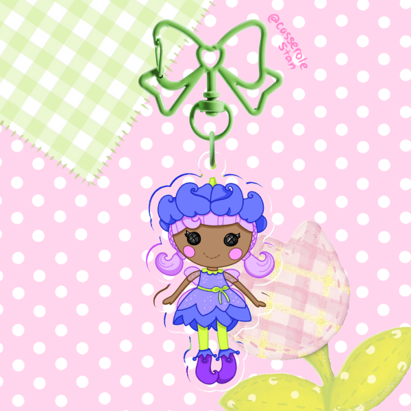 Bluebell Dewdrop Lalaloopsy Clear Acrylic Keychain