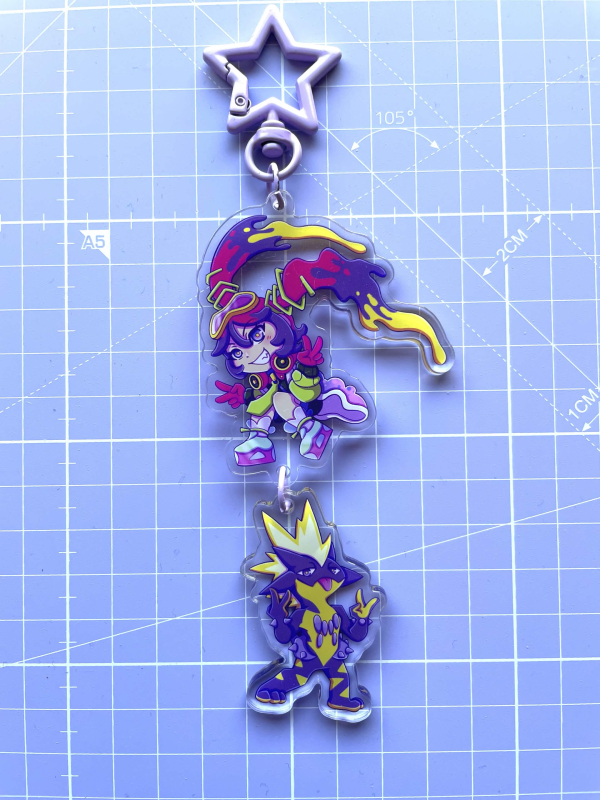 Poison Trainer Miku Keychain