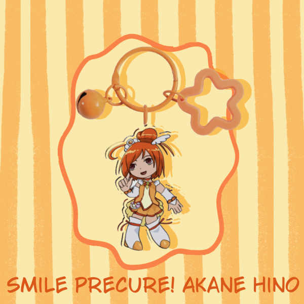 Smile PreCure! Akane Hino (Glitter Force: Kelsey Ace) Clear Acrylic Keychains