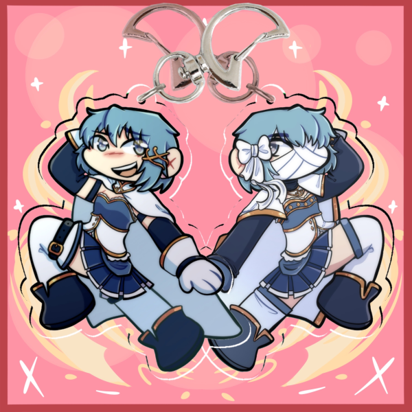 Sayaka - Puella Magi Madoka Magica - DOuble Sided Clear Acrylic Keychains