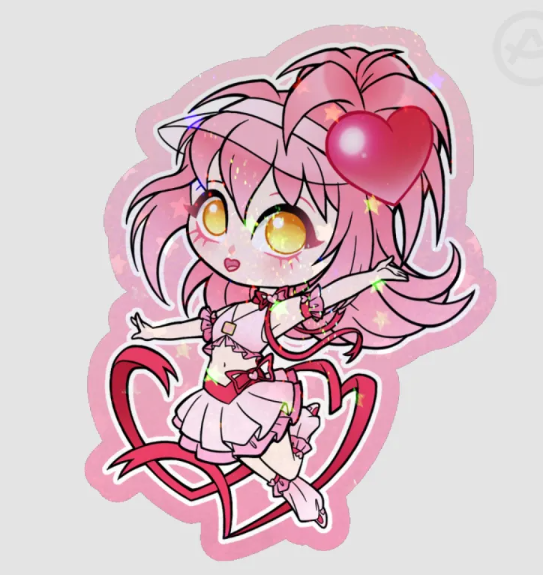 Amulet Heart Amu Hinamori Shugo Chara | Glitter sticker