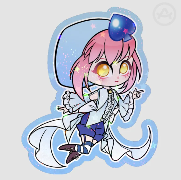 Amulet Spade Amu Hinamori Shugo Chara | Glitter sticker