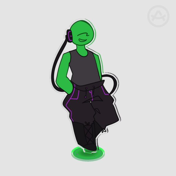 Green standee