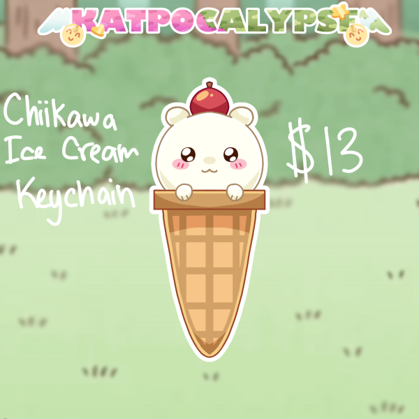 Chiikawa Ice Cream Keychain