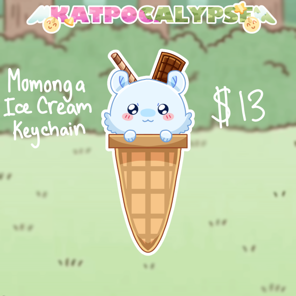 Momonga Ice Cream Keychain