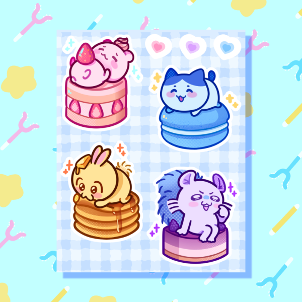 Chiikawa Desserts Sticker Sheet