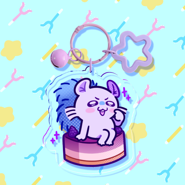 Momonga Dessert Keychain