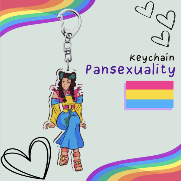 Pansexual OC Clear Acrylic Keychains