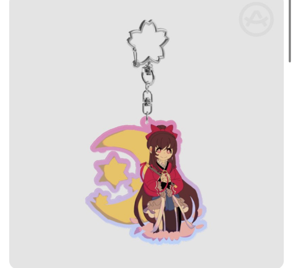 Amane Tsukuyo Colored Edge Acrylic Keychains