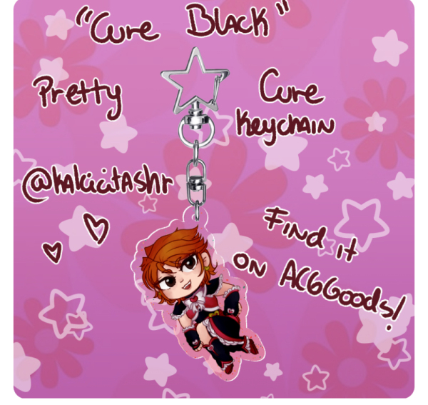Cure Black - Precure Keychain