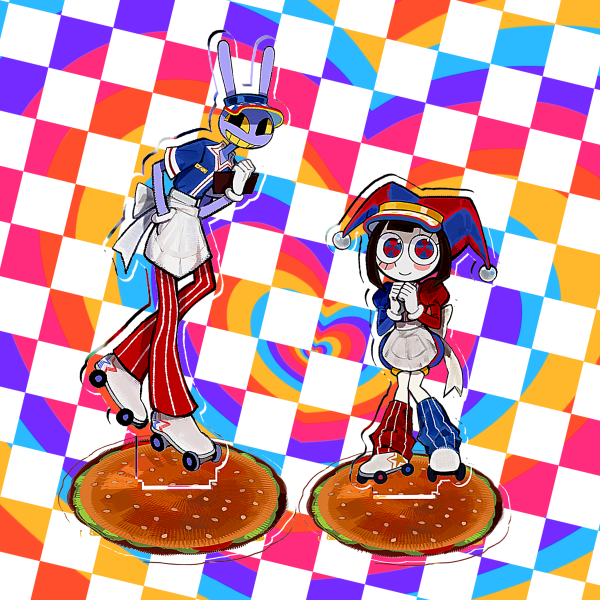 Pomni Fast Food edition Acrylic Standees 