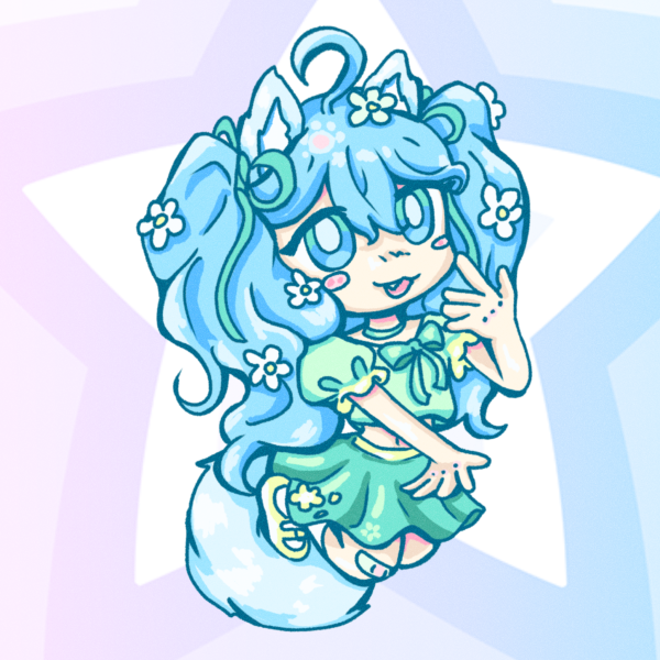 ~Flower Field Cat Miku~