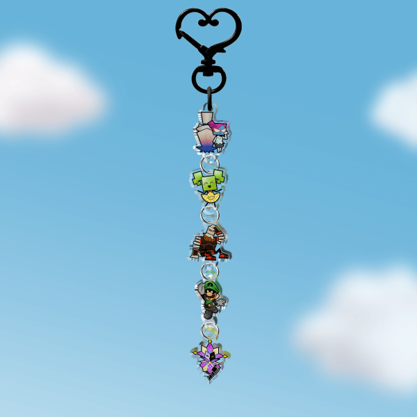 Team Bleck Connecting Keychain
