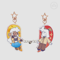 [OC] Orion and Celeste Magnet Keychain