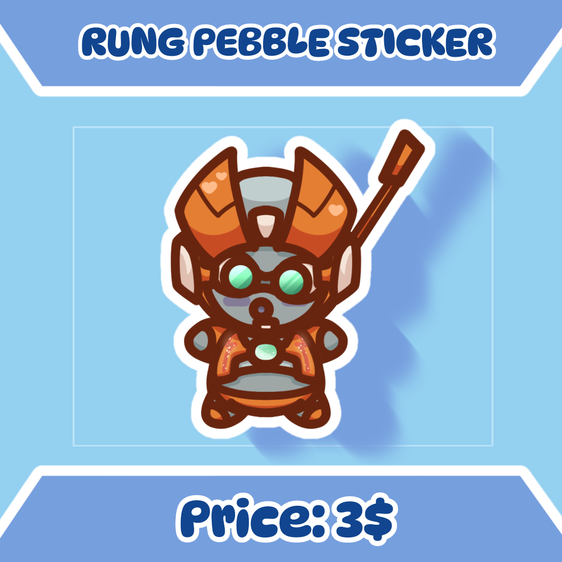 Rung Pebble Sticker