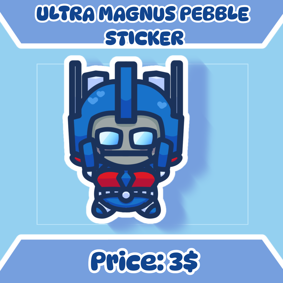 Ultra Magnus Pebble Sticker