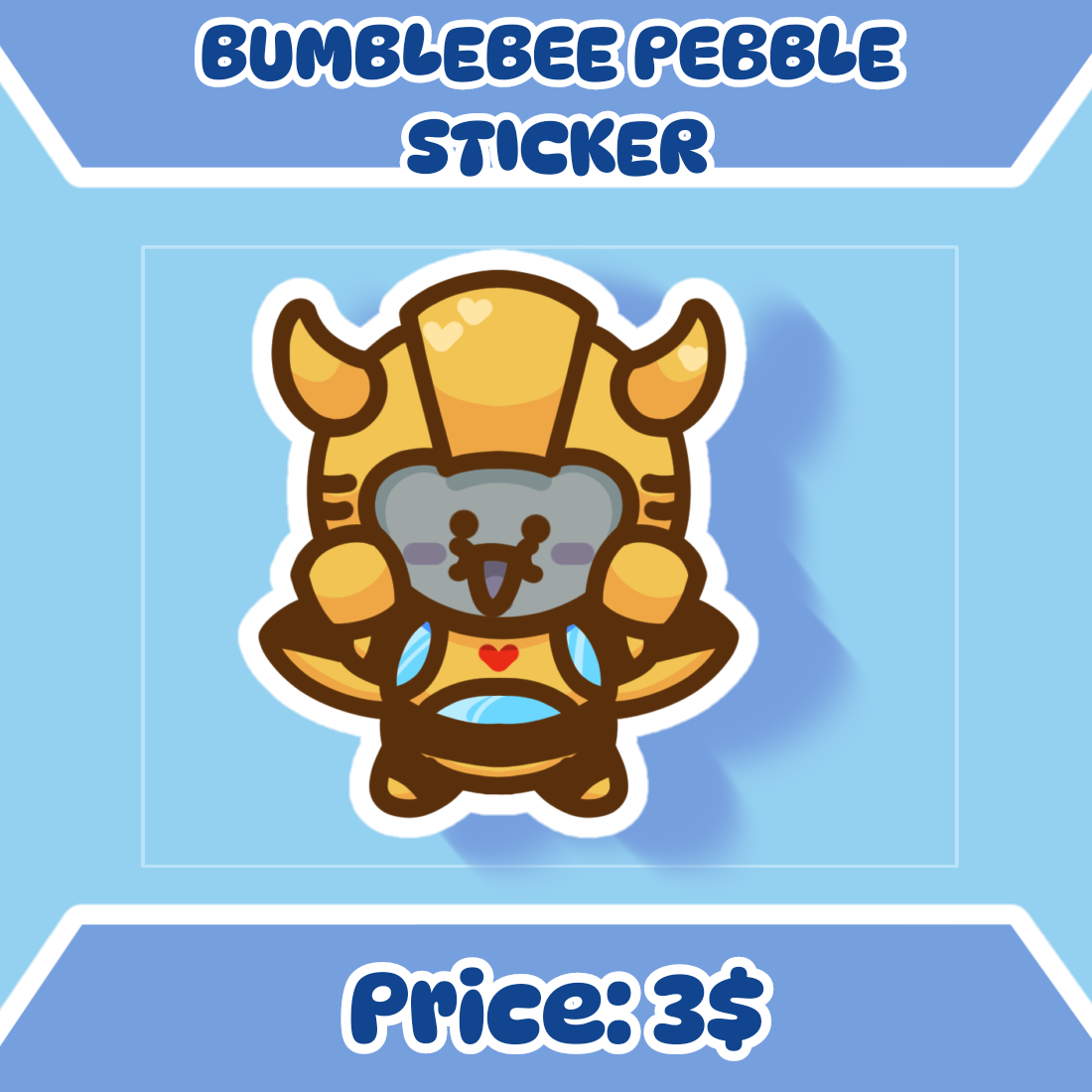 Bumblebee Pebble Sticker