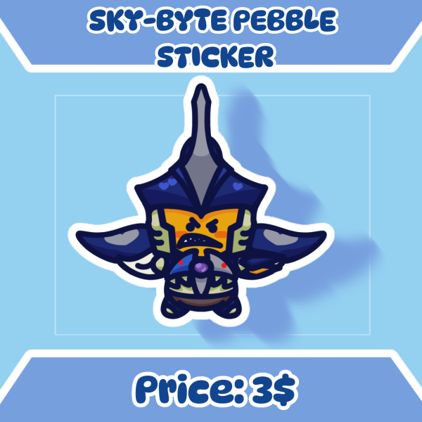 Sky-Byte Pebble Sticker