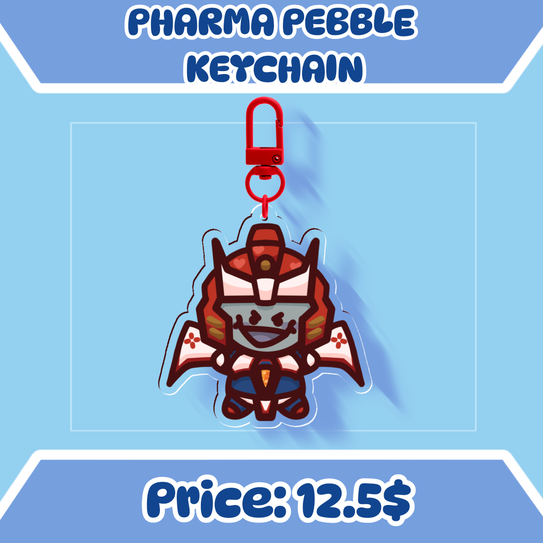 Pharma Pebble Keychain
