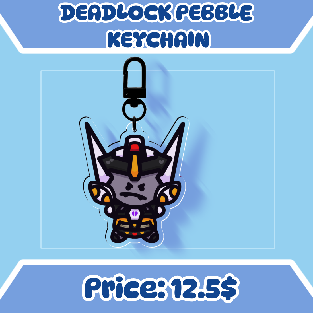 Deadlock Pebble Keychain