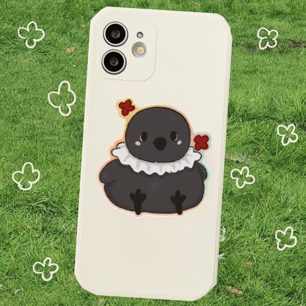 Grumpy Crow Phone Holder - 1.96"(50mm), Rainbow