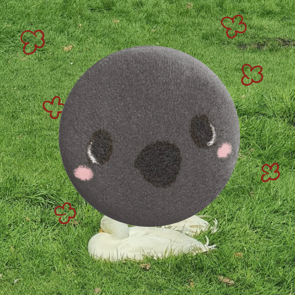 Grumpy Crow Plush Badge