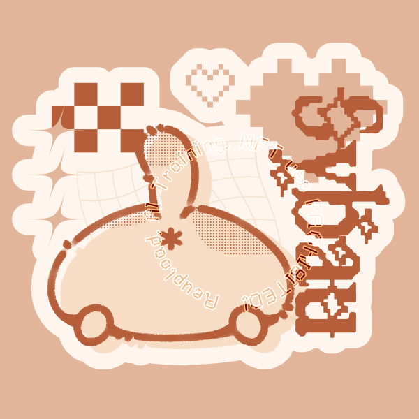 Orange Tabby Butt Sticker - Sybau (Shut Your B*tch A*s Up)