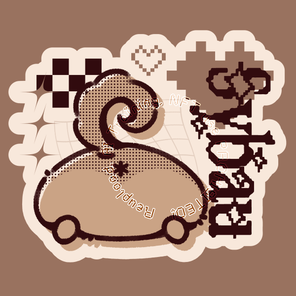 Dog Butt Sticker - Sybau (Shut Your B*tch A*s Up)
