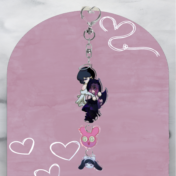 Angel Sua x Devil Mizi (Alien Stage) Connection Acrylic Keychains