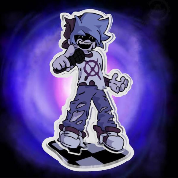 Silly Billy FNF fan made acrylic standee