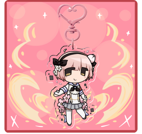Snow White Clear Acrylic Keychain