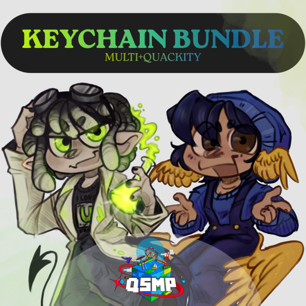 [QSMP] NAUKOSICK Bundle | Multi + Quackity Keychains