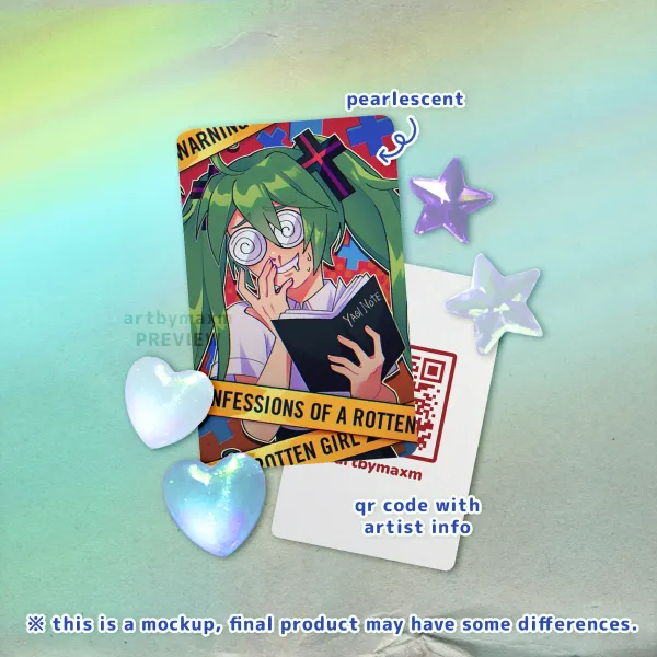 Miku - Confessions of a Rotten Girl Photocard 【 Vocaloid/Hatsune Miku 】