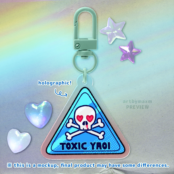 Toxic Yaoi Holographic Acrylic Keychain