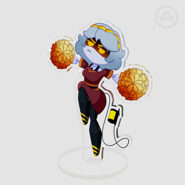 Cheerleader V Murder Drones Clear Acrylic Standee