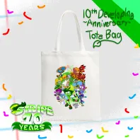 Stripe 10 Developing Years Canvas Tote Bag