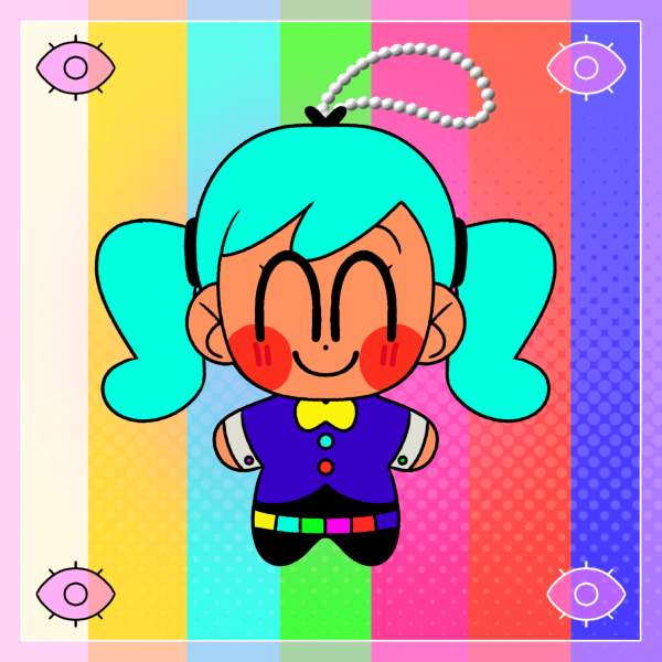 Static Miku Plush Keychain