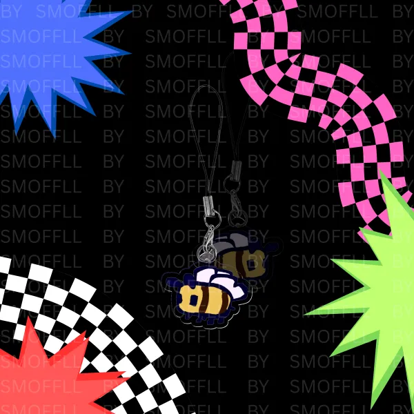 Bee Minecraft --- Classic Acrylic Phone Charm