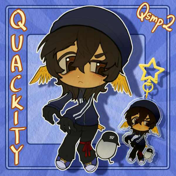 QSMP2 Quackity & Bronx Keychain