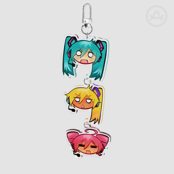 TRIPLE BAKA KEYCHAIN