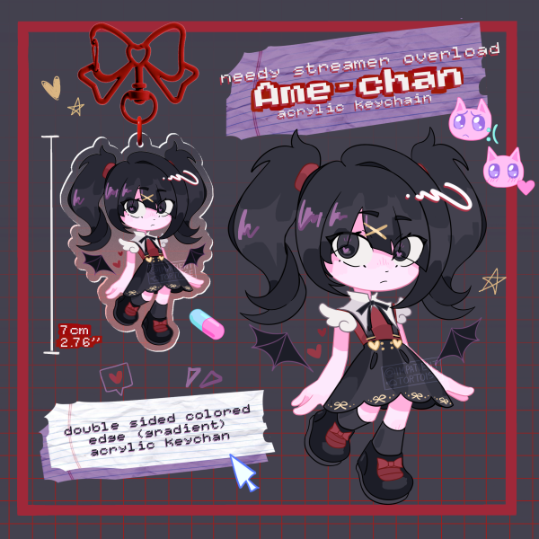 Ame-chan (nso)❤︎ Colored Edge Acrylic Keychain