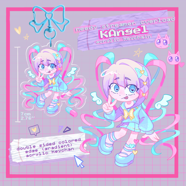 kAngel (nso)🪽 Colored Edge Acrylic Keychain