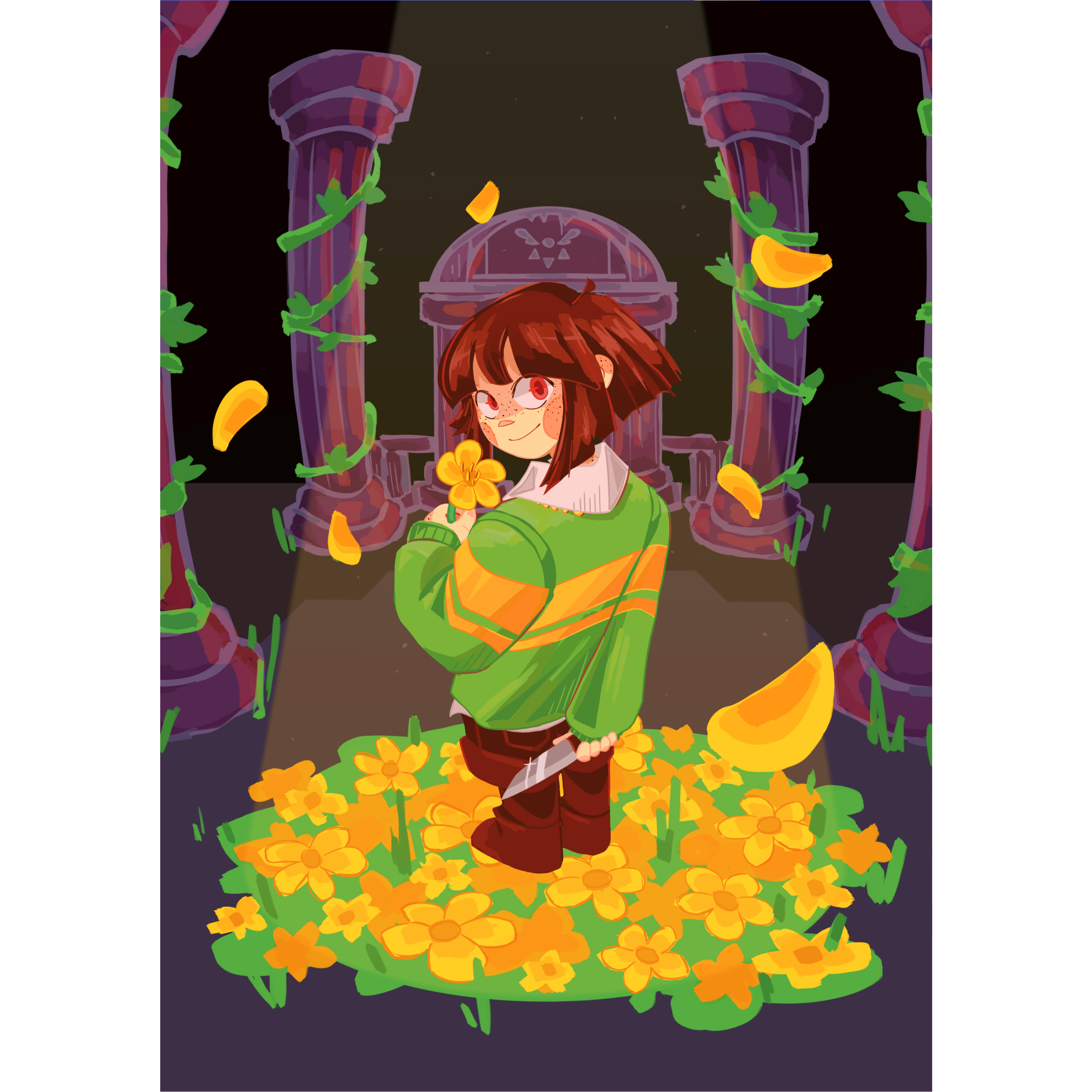 Chara🌼Undertale A5 size poster print